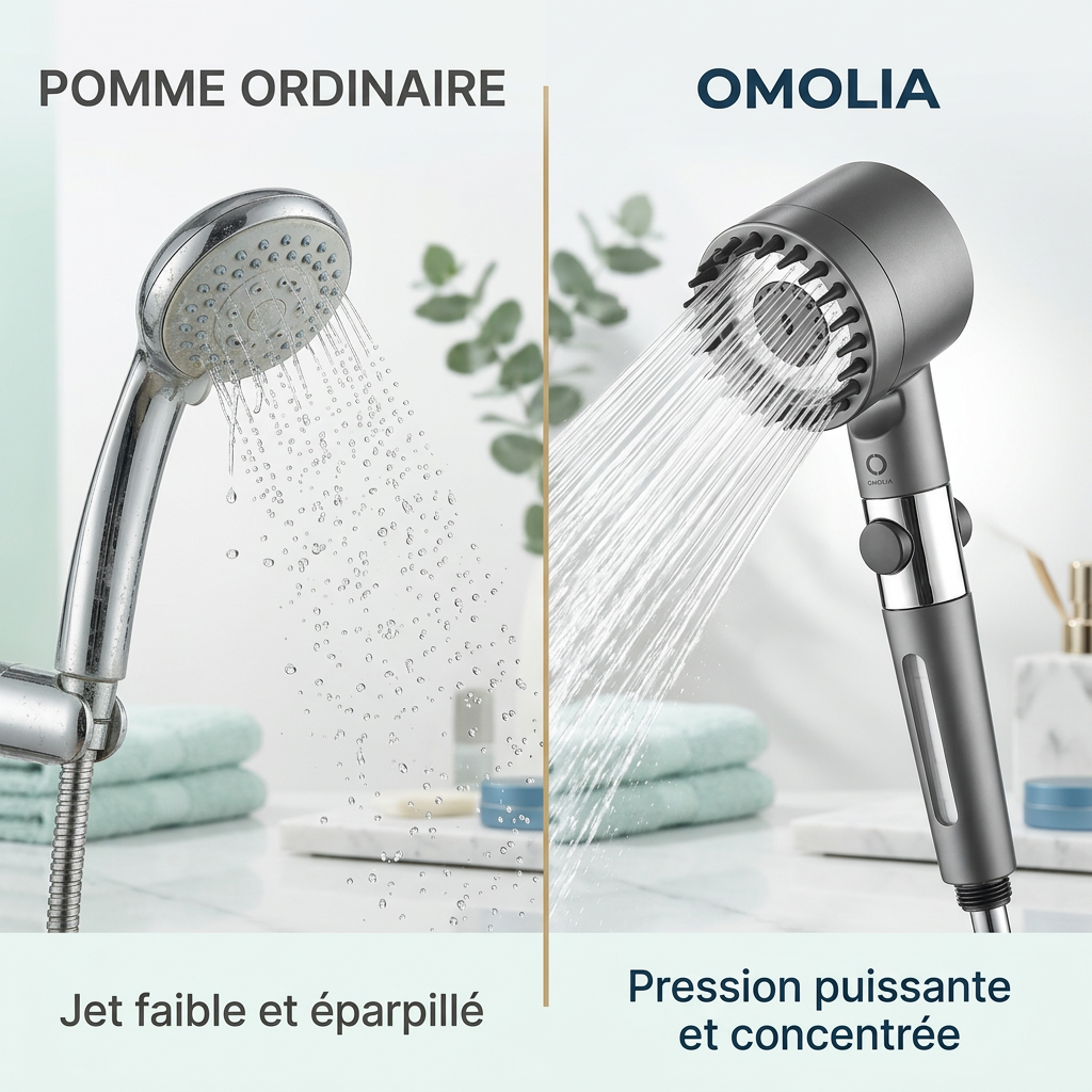 Pomme de douche haute pression filtrante